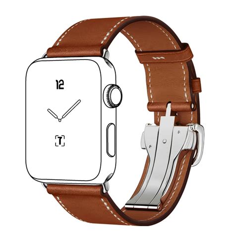 apple hermes brown leather band watch|hermes watch bands replacement.